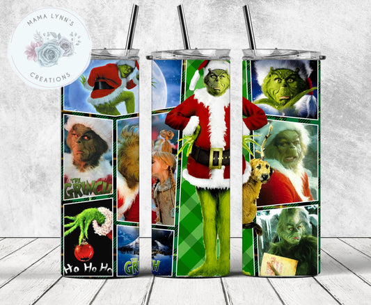 Christmas Movie Grinch Collage