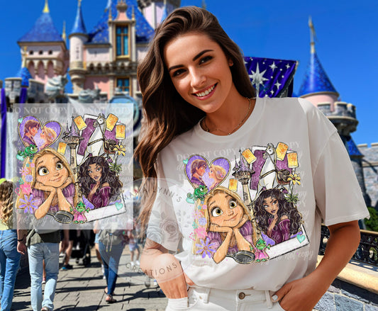 Tangled DTF Print