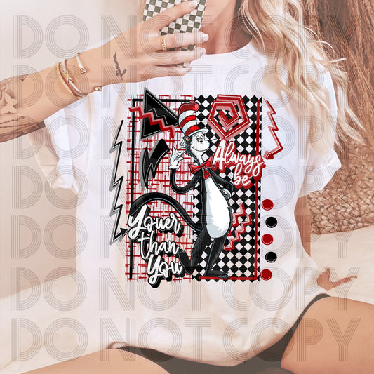 Retro Cat DTF Prints