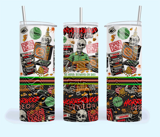 HorrorWood Movies Tumbler Wrap