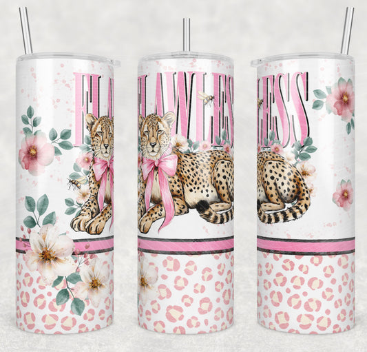 Pink Flawless Cheetah Tumbler Wrap