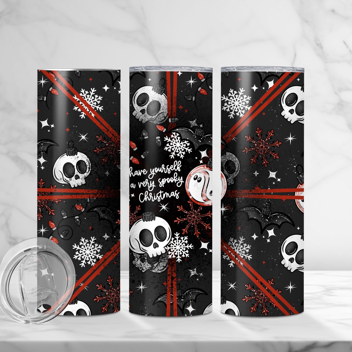 Have Yourself A Very Spooky Christmas Tumbler Wrap