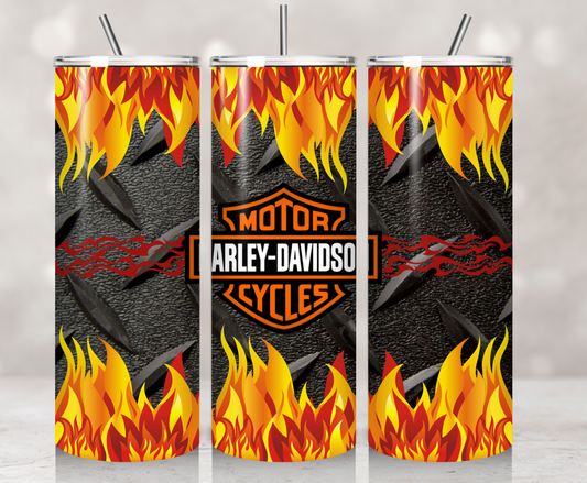 Harley Flames and Tires Style