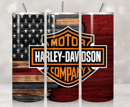 H Davidson Wood Flag Backdrop