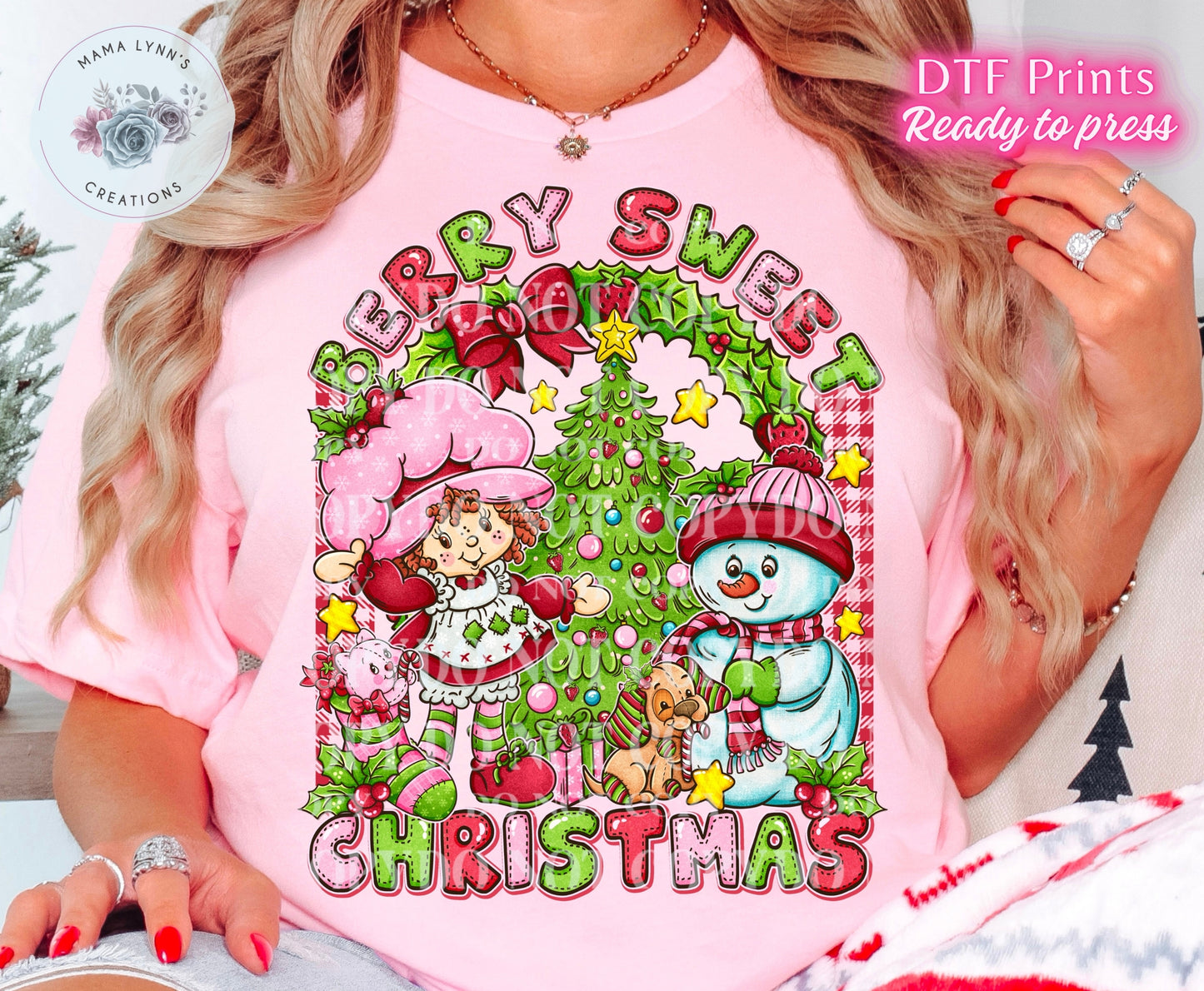 Berry Sweet Christmas DTF Print