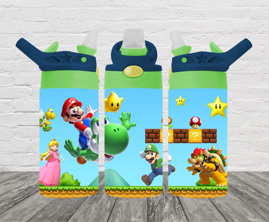 Coin Blocks Mario Bros Kids Tumbler Wrap