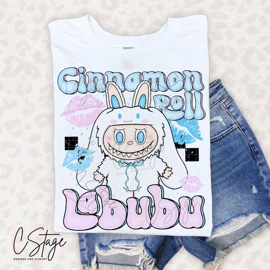 Cinnamon Roll Labubu DTF Prints