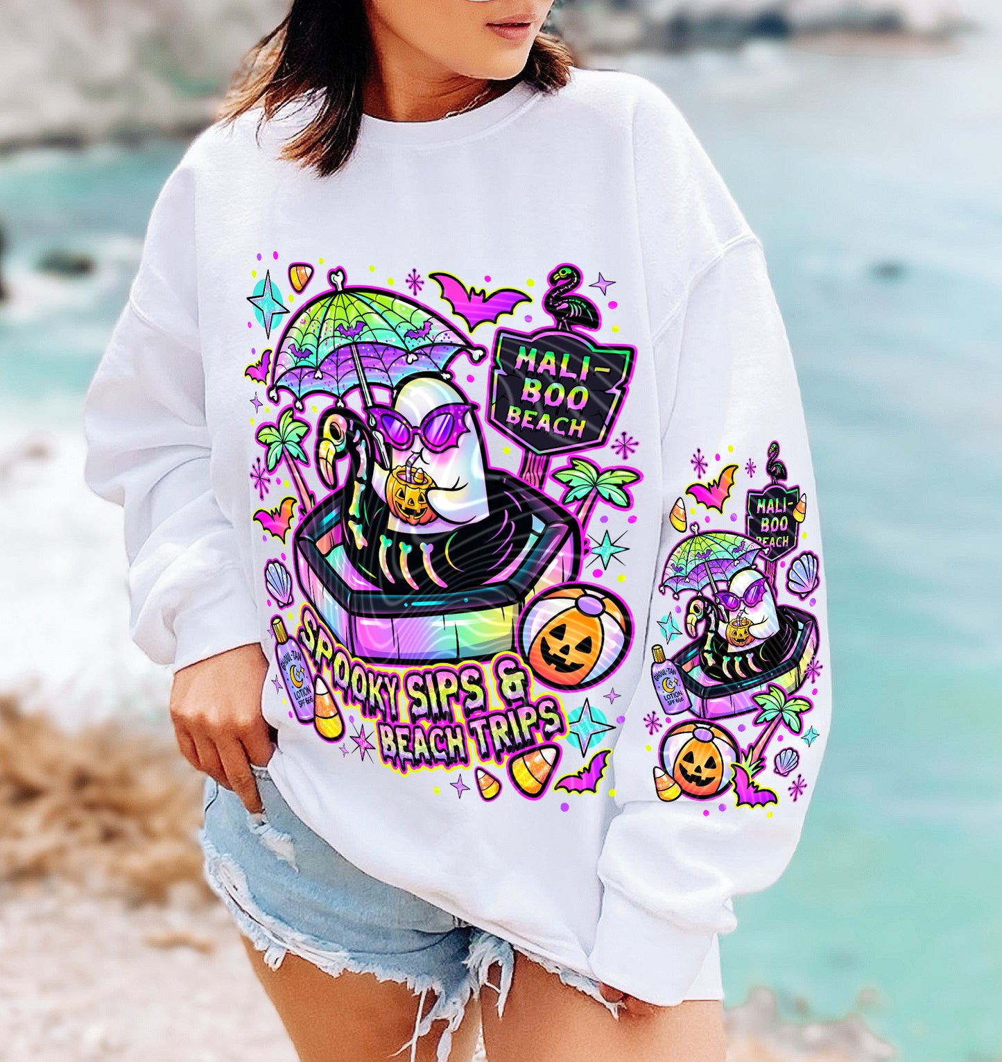 Mali-BOO Beach DTF Print