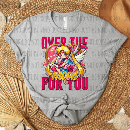 Over The Moon For You DTF Print