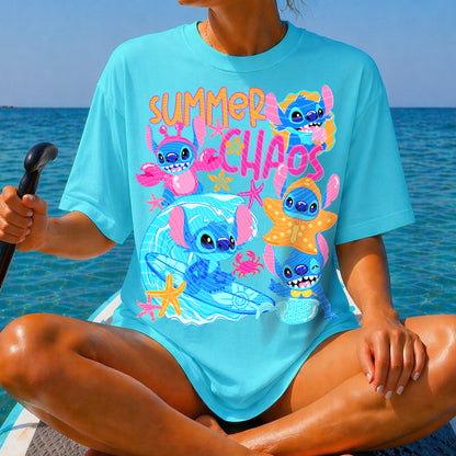 Summer Chaos Stitch DTF Print
