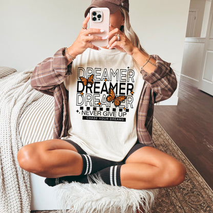 Dreamer Never Give Up DTF Prints