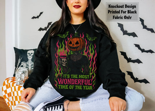 Most Wonderful Time Of The Year (Black Fabric Only) DTF Prints