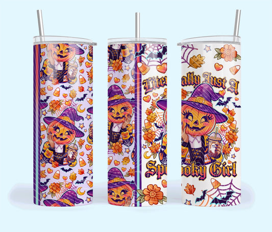 Literally Just A Spooky Girl Tumbler Wrap