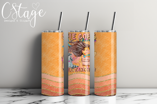 She Goes Wherever Honey Will Take Her Tumbler Wrap
