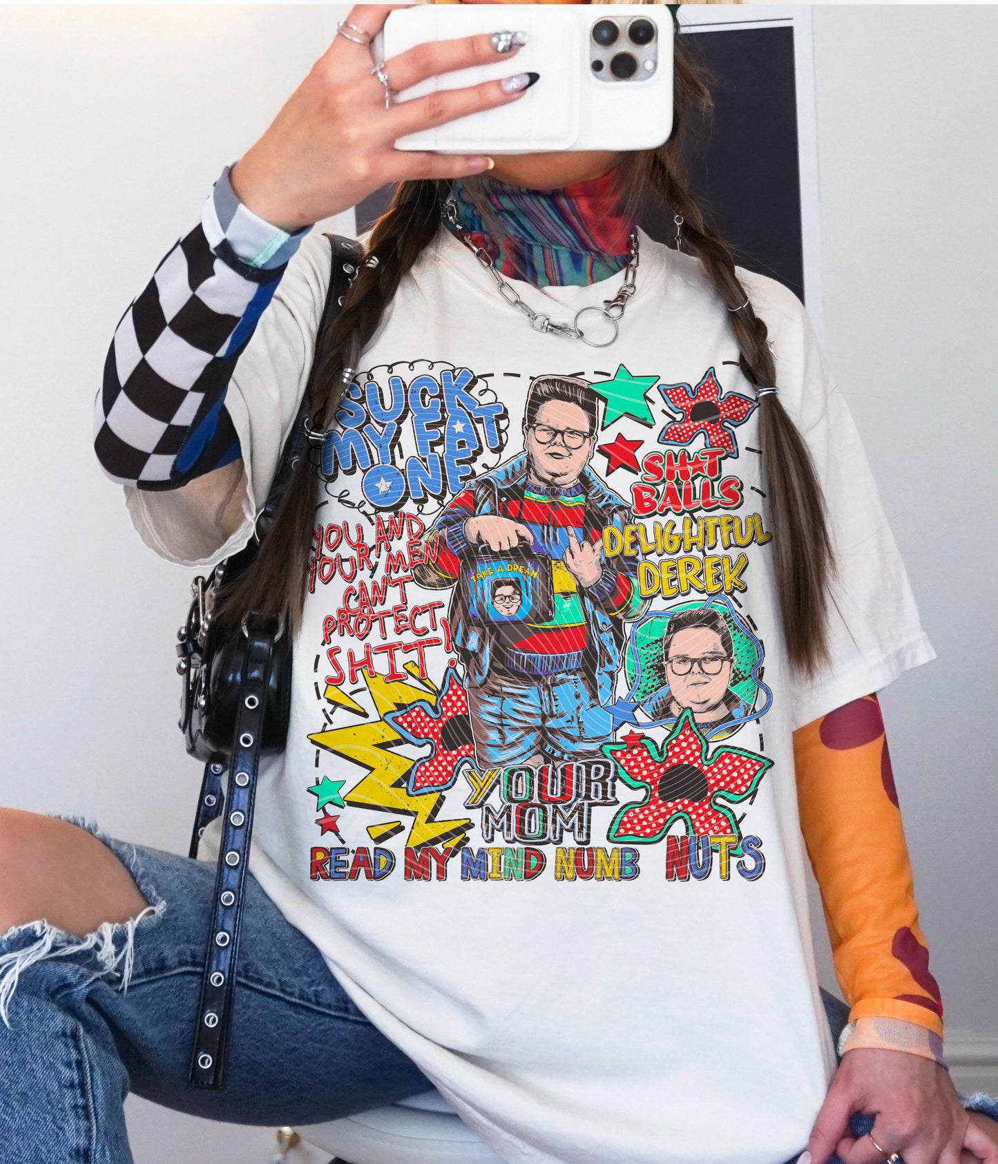 Delightful Derek Collage DTF Prints