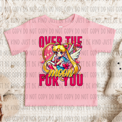 Over The Moon For You DTF Print