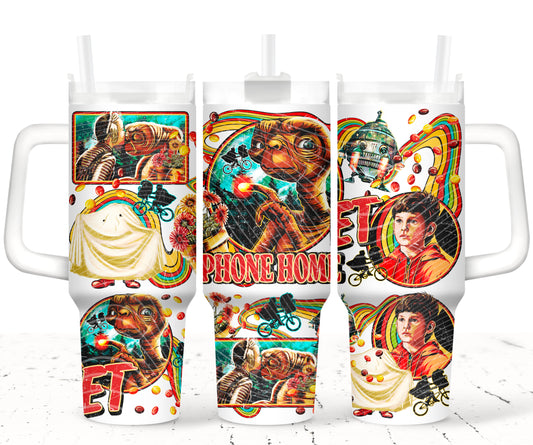 Phone Home 40 oz Tumbler Prints