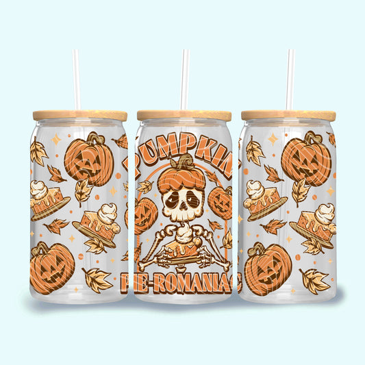 Pumpkin Pie-Romaniac 16 oz Glass Wraps