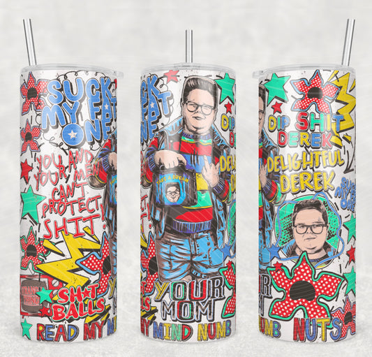 Delightful Derek Collage Tumbler Wrap