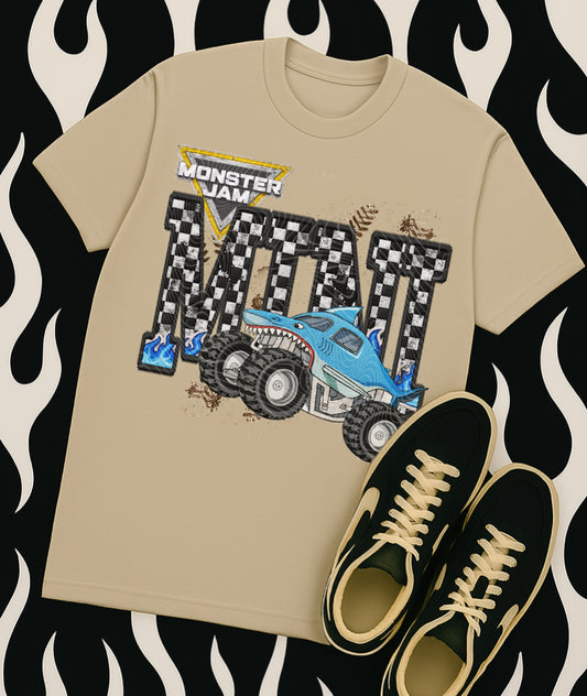 MJ Megalodon Mini Faux Embroidery DTF Prints