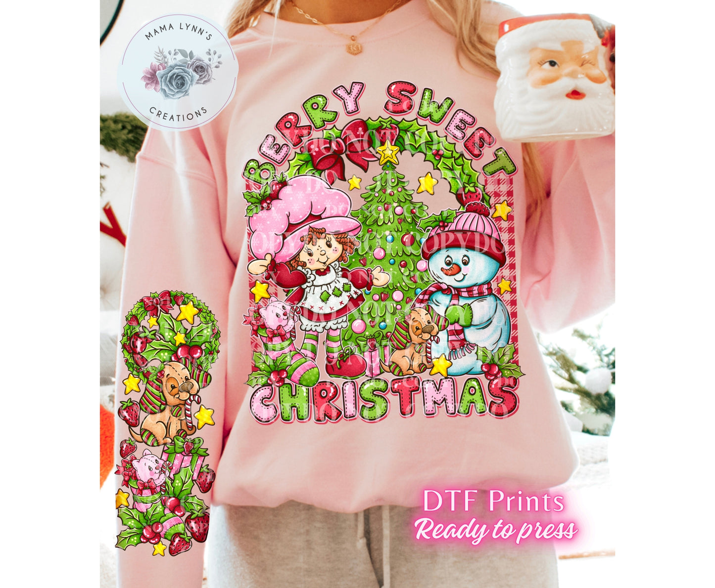 Berry Sweet Christmas DTF Print