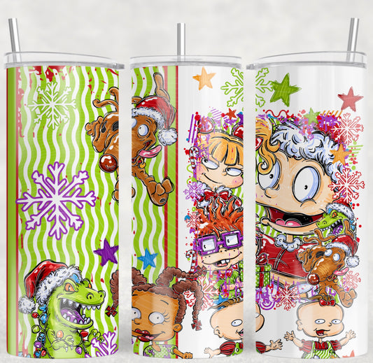 Rugrats 90’s Christmas Tumbler Wrap