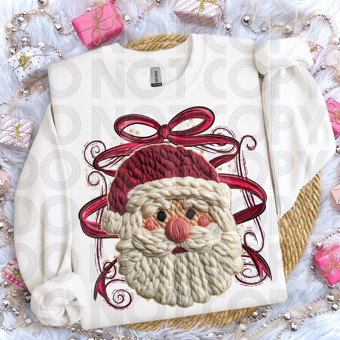 Christmas Santa Claus (Faux Yarn) DTF Prints