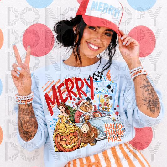 Merry Hallo-Thank-Mas DTF Print