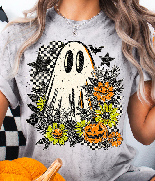 (Style 2) Floral Ghosty DTF Prints