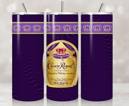 Purple Crown Tumbler Wrap
