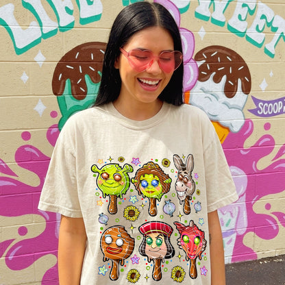 Shrek Ice Cream DTF Print