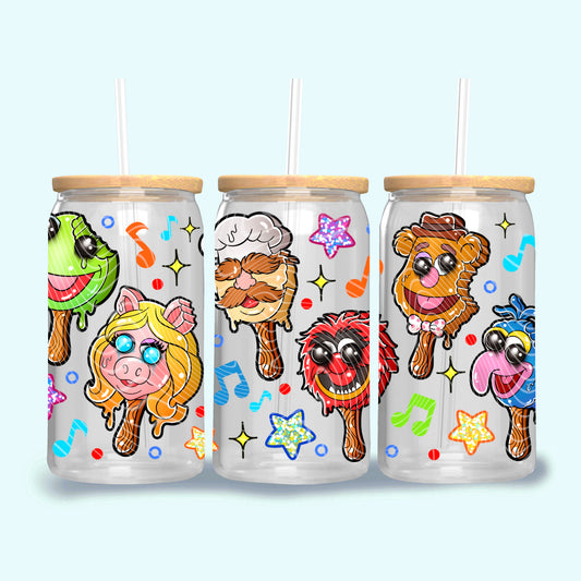 Muppet Babies Ice Cream 16 oz Glass Wrap