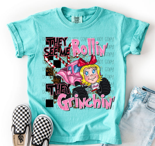 They See Me Rollin’ They Grinchin’ (Cindy) DTF Print