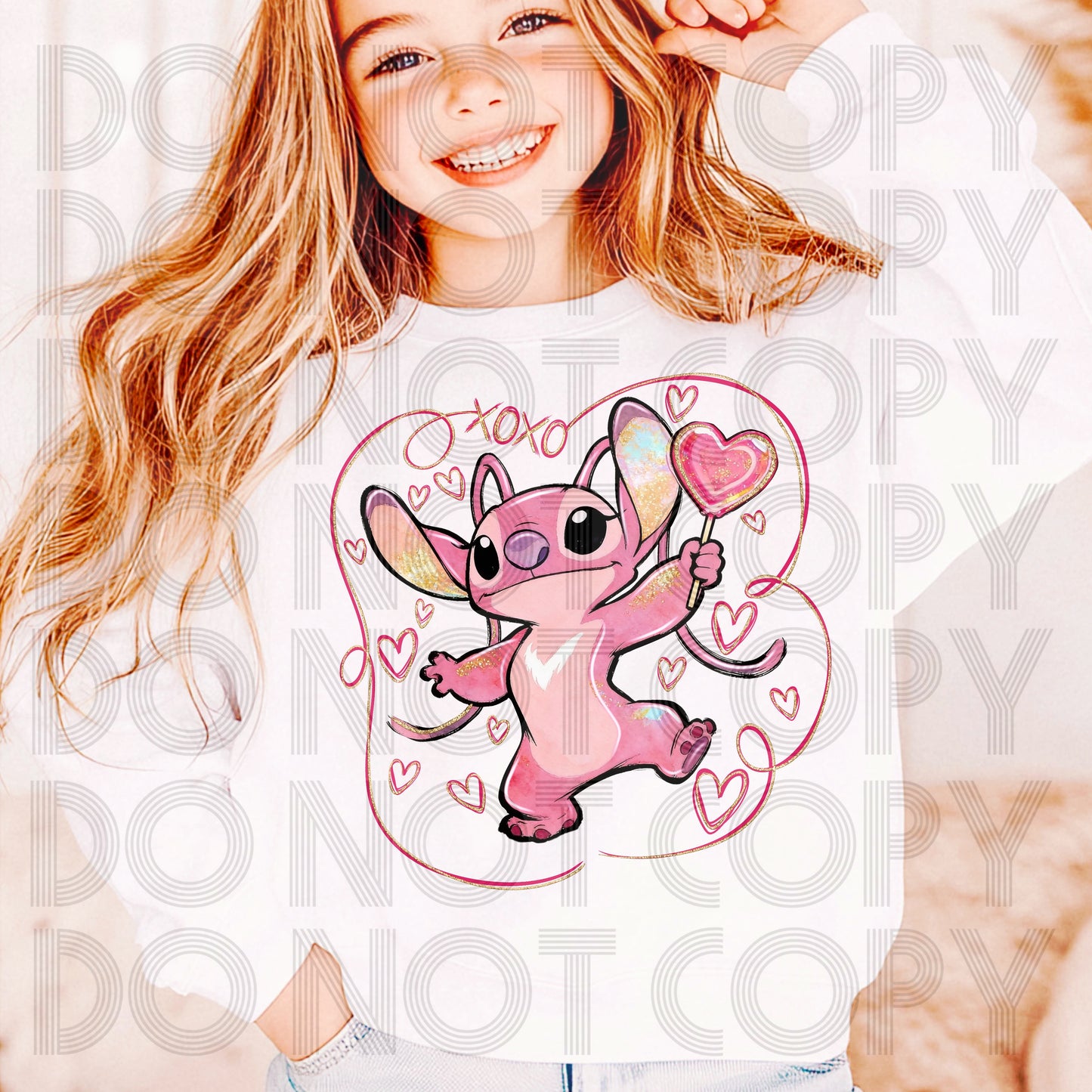 XOXO Angel Valentine DTF Prints