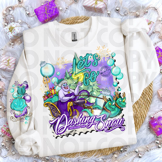 Dashing Through The Snow (Ursula) DTF Print