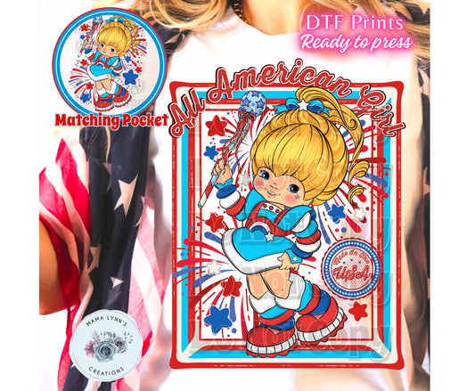 All American Girl DTF Print