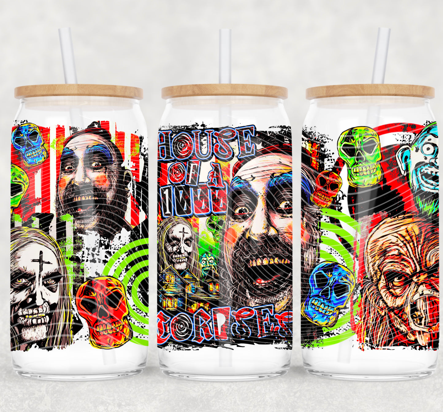 1000 Corpses 16 oz Glass Wrap