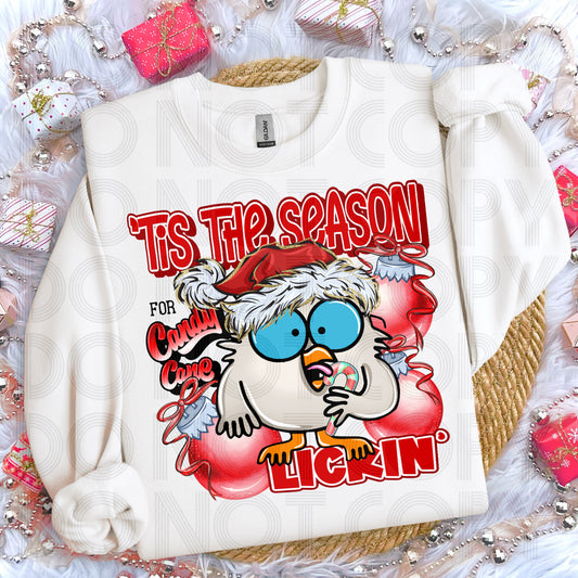 Tis The Season For Candy Cane Lickin’ DTF Prints