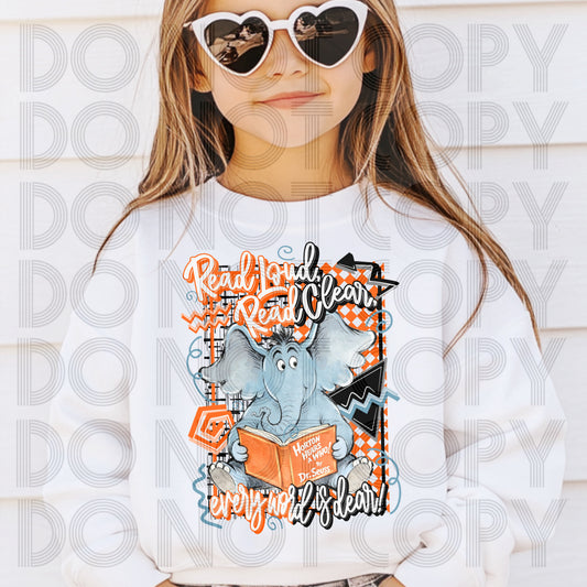 Read Loud Read Clear DTF Prints