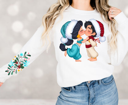 Mistletoe Princess Couples DTF Print