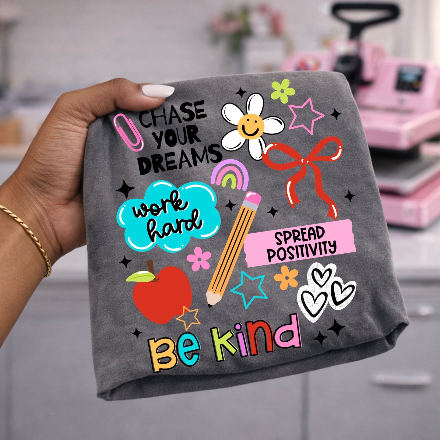 Work Hard Be Kind DTF Print