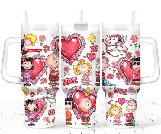 Peanuts In Love 40 ozTumbler Prints