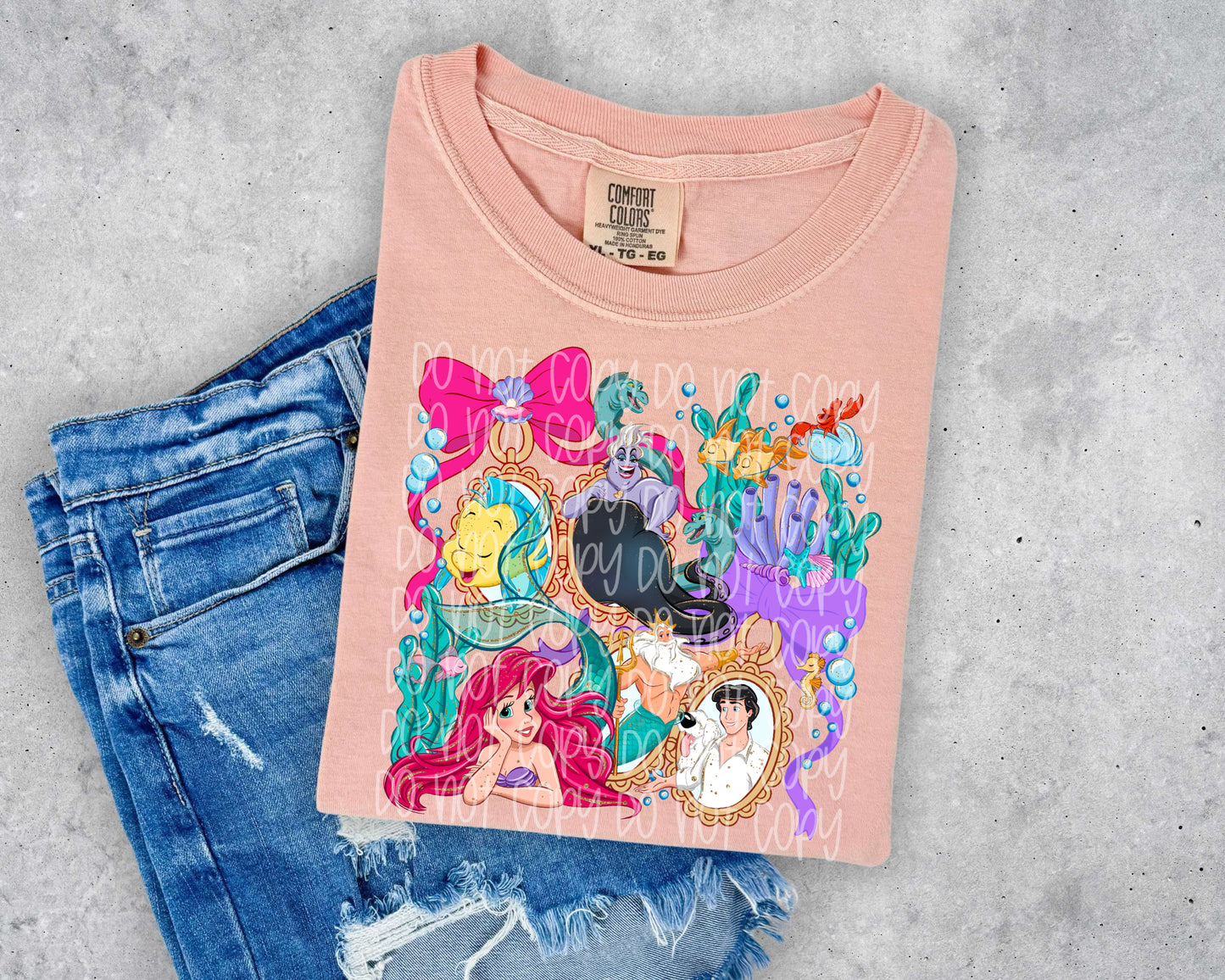 Ariel Locket DTF Print