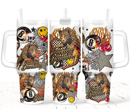 HD Leopard 40 oz Tumbler Prints