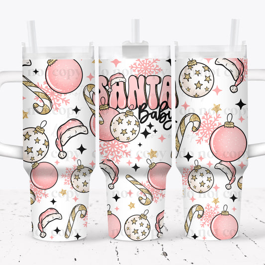 Santa Baby Ornaments 40 oz Tumbler Print