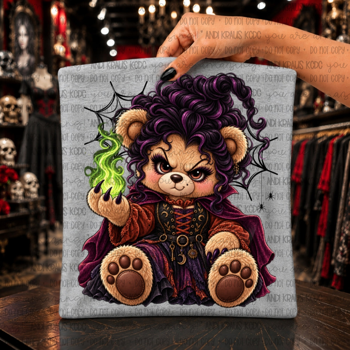 Hocus Marie Bear DTF Print