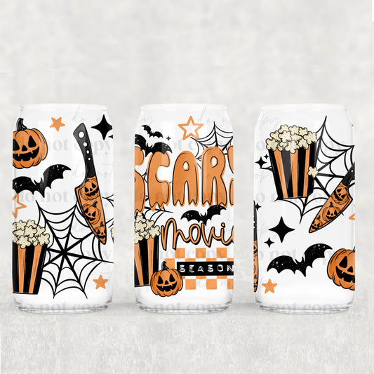 Scary Movie Season 16 oz Glass Wrap