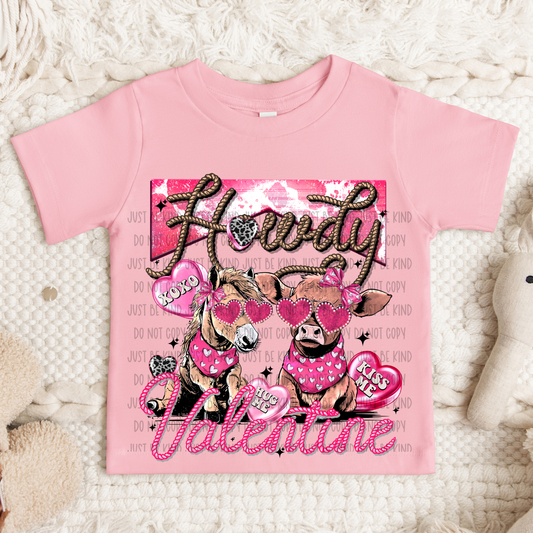 Howdy Valentine DTF Print