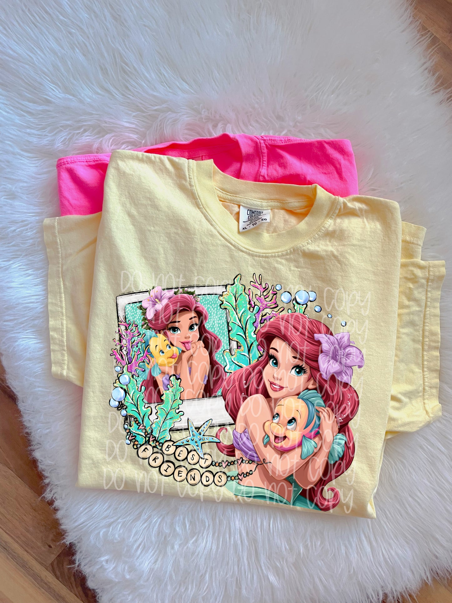 Ariel & Flounder DTF Print