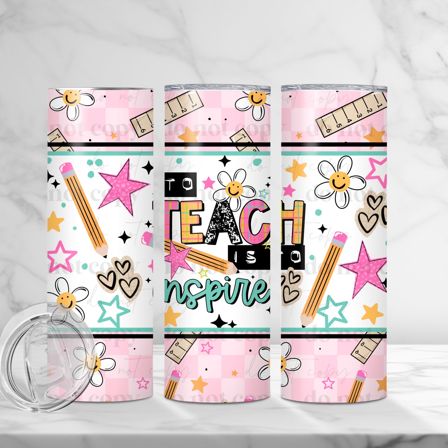 To Teach Is To Inspire Tumbler Wrap